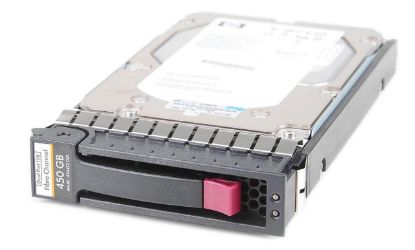 Picture of 531294-002 HPE 450GB 15K RPM 2/4 GB/S Dual Port FC-AL 1 Inch Hot Plug Hard Disk Drive With Tray For Storage Eva Array. Refurbished.