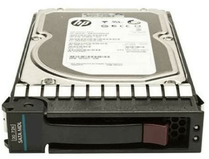 Picture of 601713-001 HPE 2TB 7.2K RPM 3G MDL 3.5 Inches DP SATA Hard Disk Drive MSA2 In Tray. New Factory Sealed 3 Years HPE Warranty.