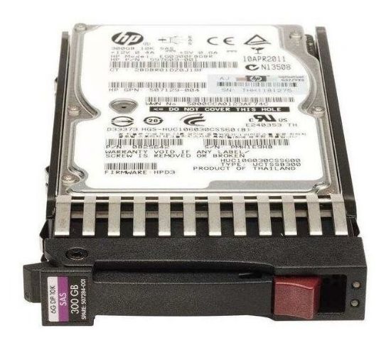 Picture of 637992-001 HP 300GB 10K RPM SAS 6GBPS 2.5 Inch Dual Pot Hot Swap Midline Hard Disk Drive In Tray. Refurbished.