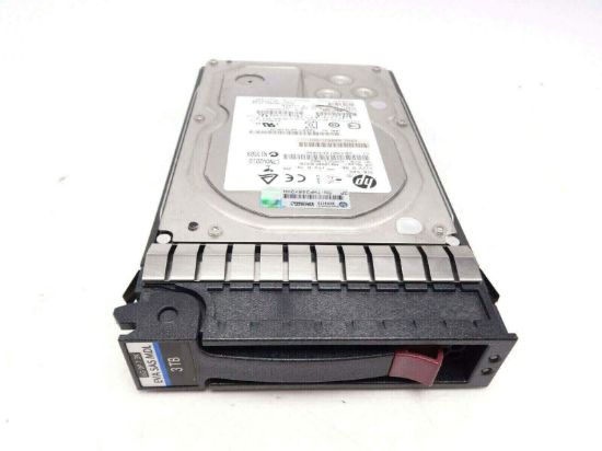Picture of 653959-001 HPE 3TB 7.2K RPM 6GBPS SAS LFF 3.5inche SC Midline 2Port Hard Drive. New Bulk Pack.