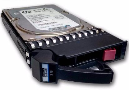 Picture of 677355-001 HPE 3TB 7.2K RPM 6GBPS SAS SFF 3.5inch Midline 2Port Hard Drive. Refurbished.