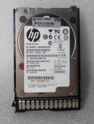 Picture of 689287-004 HPE 900GB 10K RPM SAS 6GBPS 2.5 Inches Small Form Factor SFF Enterprise Hot Plug Dual Port Hard Disk Drive With Tray For Gen8 Server. Refurbished.