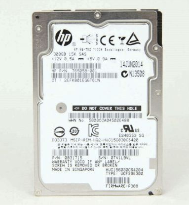Picture of 707568-B21 HP 300GB 15K RPM SAS 6GBPS Smartdrive Carier SC Hard Drive With Tray | Refurbished