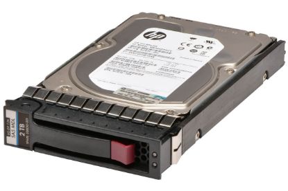 Picture of 797526-001 HPE 2TB 7.2K RPM SAS 6GBPS LFF 3.5Inch Low Profile Midline Hard Drive With Tray. Refurbished.