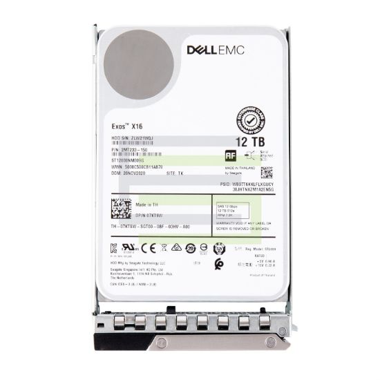 Picture of 7KT9W Dell EMC 12TB 7.2K RPM SAS-12GBPS 256MB Enterprise Hard Disk Drive | Brand New 2 Years Warranty
