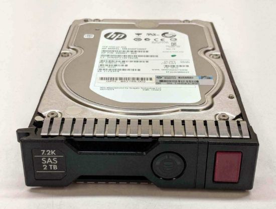 Picture of 801026-001 HPE 2TB 7.2K RPM Near-Line SAS-6GBPS 3.5inch Large Form Factor(Lff) Hard Drive With Tray FOR USE with 3par Ss700 - Storeserv 7000. Refurbished.