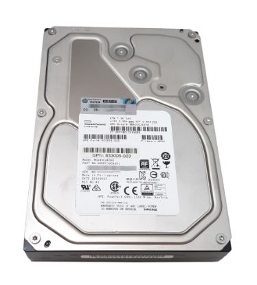 Picture of 803634-002 HPE 6TB 7.2K RPM 3.5inch LFF 512e SAS 12GBPS SC Midline Hard Drive. New Bulk Pack