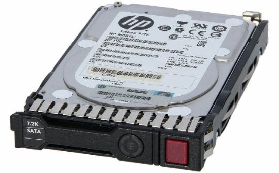 Picture of 819203-H21 HPE 8TB 7.2K RPM 3.5inch LFF 512e Dual Port SATA 6GBPS SC Midline Hard Drive. New Bulk Pack.
