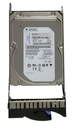 Picture of 81Y9760 IBM 3TB 7.2K RPM SAS 6GBPS 3.5Inch Hot Swap Nearline Hard Drive With Tray For System X. New Factory Sealed 3 Years IBM Warranty.