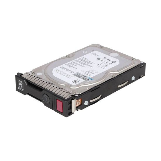 Picture of 861759-008 HPE 4TB 7.2K RPM 3.5inch LFF DS SAS 12GBPS SC Midline Hard Drive. New Bulk Pack.