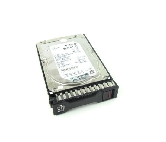 Picture of 869726-001 HPE 4TB 7.2K RPM SAS 12GBPS 3.5 inch LFF SC Midline Hard Drive With Tray. Refurbished.