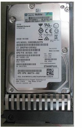 Picture of 872846-B21 Hpe 900GB 15K RPM SAS 12GBPS 2.5Inch SFF Enterprise Digitally Signed Firmware With Tray HDD. New Bulk Pack.