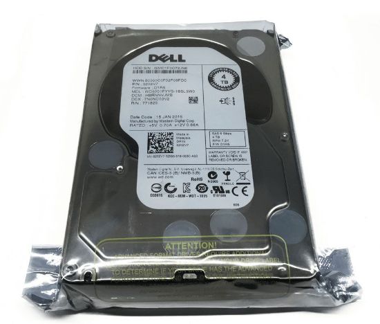 Picture of 9CDHG Dell 4TB 7.2K RPM SAS-6GBITS 3.5inch Form Factor Hard Disk Drive With Tray For Poweredge & Powervault Server. Brand New.