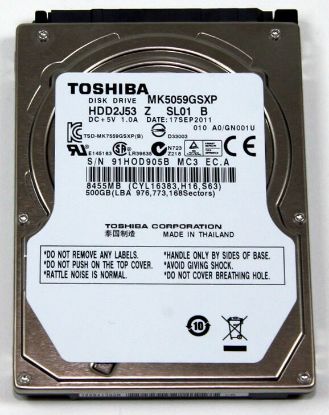 Picture of 9F13180 Toshiba 1TB 7.2K RPM 32MB SATA 6GBPS Internal Hard Drive | New Bulk Pack
