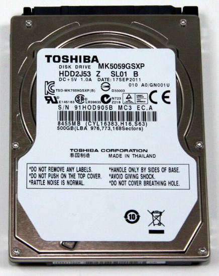 Picture of 9F13180 Toshiba 1TB 7.2K RPM 32MB SATA 6GBPS Internal Hard Drive | New Bulk Pack