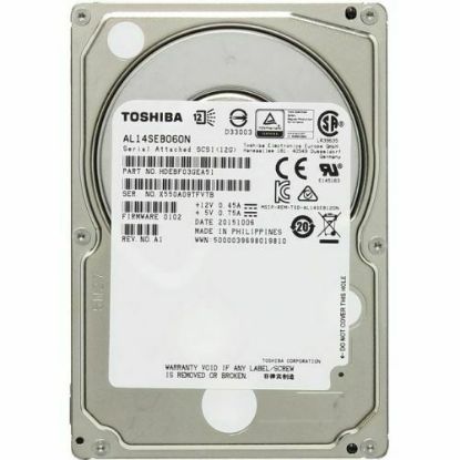 Picture of AL15SEB060NY Toshiba Enterprise 600GB 10K RPM SAS 12GBPS 128MB 2.5 Inch Hard Drive. Refurbished.