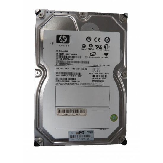Picture of DB1000BABFF HP 1TB 7.2K RPM SAS 3GBPS 3.5 Inch Dual Port Midline Hot Swap Internal Hard Drive. Refurbished.