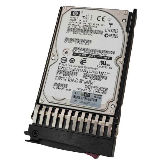 Picture of DG0300BAMYR HPE 300GB 10K RPM SAS 3GBPS Dual Port Hot Swap 2.5-inch Internal Hard Drive. Refurbished.