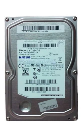 Picture of HD254GJ Samsung Spinpoint F3 Desktop Class 250GB 7.2K RPM 8MB Buffer SATA-II 3.5inch Hard Disk Drive. Refurbished.