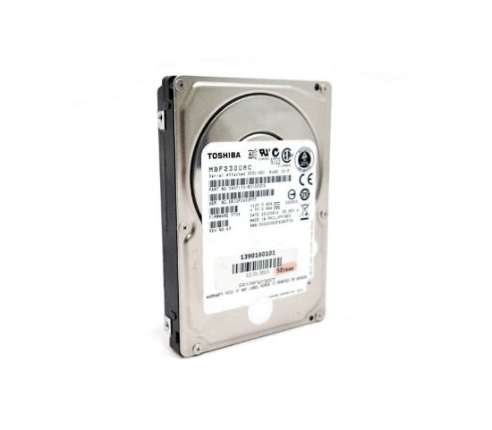 Picture of HDEAE02GEA51 Toshiba 300GB 15K RPM SAS-6GBPS 2.5inch Hard Disk Drive. Refurbished.