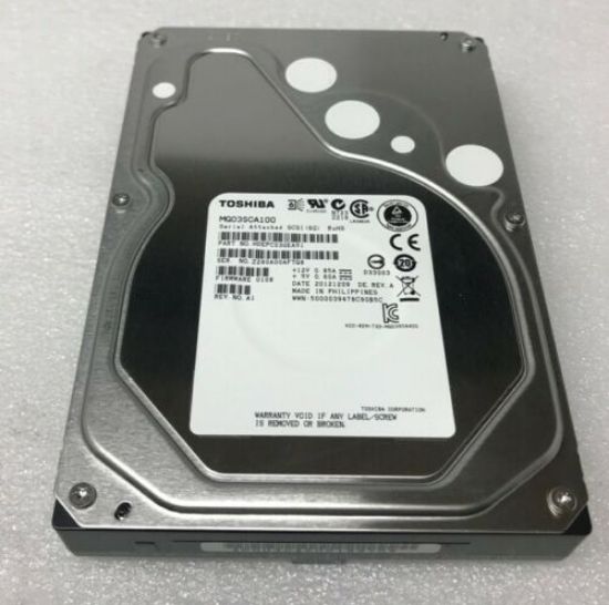 Picture of HDEPC03GEA51 Toshiba 1TB 7.2K RPM 64MB Buffer 3.5inch SAS-6GBPS Hard Disk Drive. Refurbished.