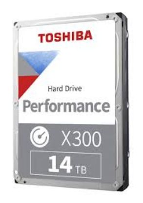 Picture of HDWG21EXZSTA Toshiba X300 14TB 7.2K RPM SATA 6GBPS 256MB Cache 3.5-inch Hard Drive. New Sealed 3 Years Toshiba Warranty.
