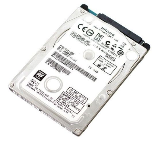 Picture of HTE721060G9AT00 Hitachi TravelStar 60GB 7.2K RPM 8MB Buffer 2.5 Inches Form Factor ATA-IDE Notebook Hard Drive. Refurbished.