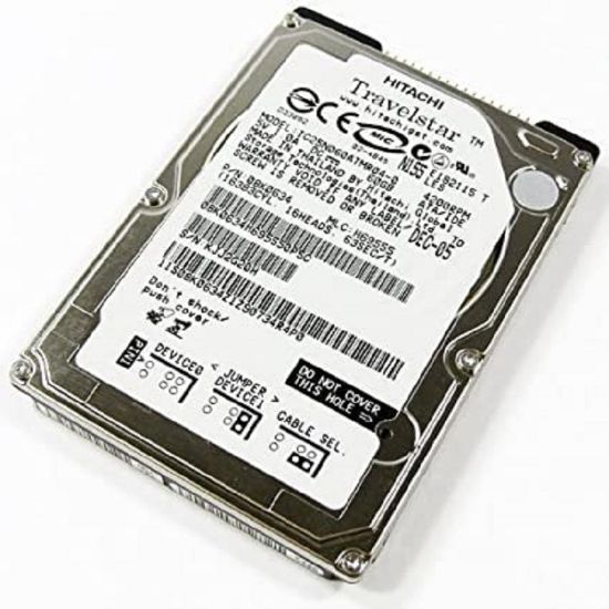 Picture of HTS726060M9AT00 Hitachi 60GB 7.2K RPM ATA-IDE Notebook Hard Drive | Refurbished