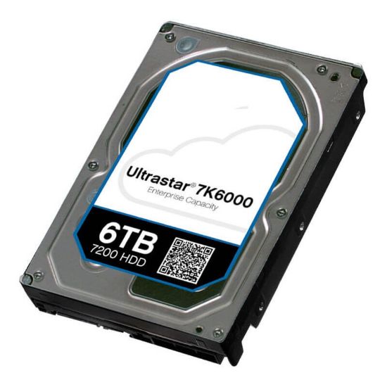 Picture of HUS726T6TALN6L4 HGST Ultrastar DC HC310 6TB 7.2K RPM SATA-6GBPS 256MB Buffer 4KN SE 3.5Inch Internal Hard Drive. New Factory Sealed Years HGST Warranty.