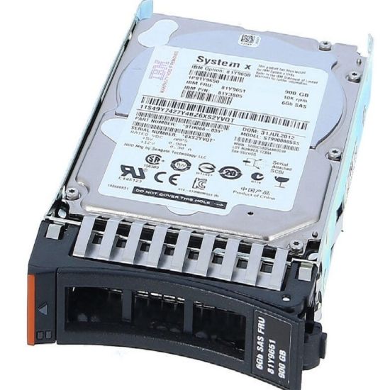 Picture of IBM 81Y9651 900GB 10K RPM SAS 6GBPS Form Factor SFF Hot Swap Hard Drive | Brand New 3 Years Warranty