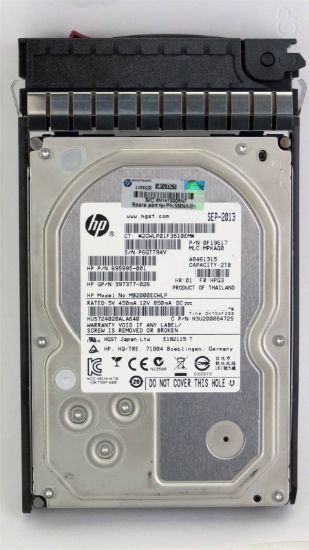 Picture of MB2000GDMTE HPE 2TB 7.2K RPM SATA-6GBPS 3.5inch SC LFF Midline Hard Drive With Tray For ML350 DL380 DL360 GEN8 Servers Only. Refurbished