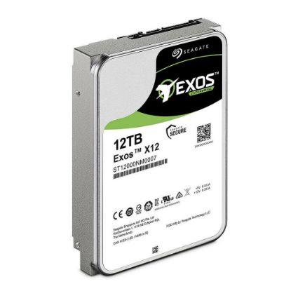 Picture of ST12000NM0007 Seagate Exos 12TB 7.2K RPM SATA 6GBPS 256MB Enterprise Capacity Hard Drive | New Bulk Pack