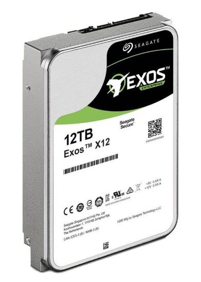 Picture of ST12000NM0037 Seagate EXOS X12 12TB 7.2K RPM SAS 12GBPS 256MB Hard Drive | New Bulk Pack