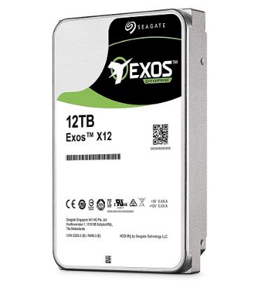 Picture of ST12000NM0117 Seagate Exos X12 12TB 7.2K RPM SATA-6GBPS 256MB Buffer 512e Helium Filled 3.5inch Hard Disk Drive. New Bulk Pack.