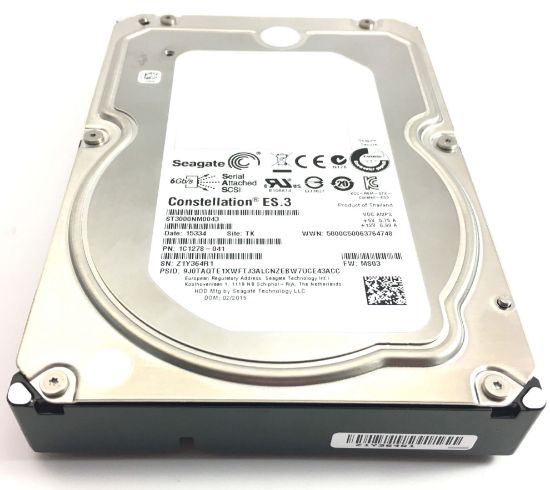 Picture of ST3000NM0043 Seagate Constellation ES.3 3TB 7.2K RPM SAS-6GBPS 128MB Buffer 3.5Inch Self Encrypted Drive. Refurbished. Call.