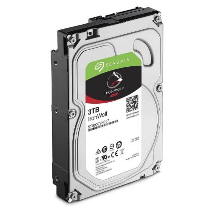 Picture of ST3000VN007 Seagate Ironwolf Nas 3TB 5.9K RPM 64MB Buffer SATA-6GBPS 3.5Inch Internal Hard Disk Drive. New Sealed 3 Years Seagate Warranty.