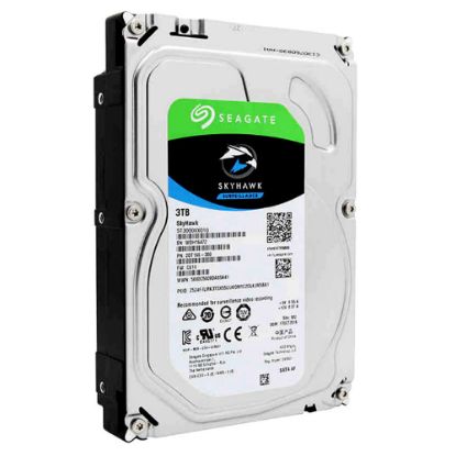 Picture of ST3000VX010 Seagate Skyhawk Surveillance 3TB 7.2K RPM SATA-6GBPS 64MB Buffer 3.5inch Internal Hard Disk Drive. Refurbished. Call.
