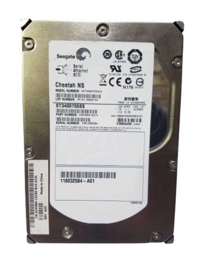Picture of ST3400755SS Seagate Cheetah 400GB 10K RPM SAS 3GBPS Form Factor Buffer Hard Drive | Refurbished