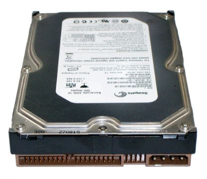 Picture of ST3500630A Seagate Barracuda 500GB 7.2K RPM Ide Ultra ATA-100 16MB Cache 3.5-inch Internal Hard Drive. Refurbished.