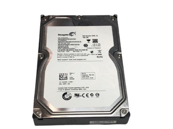 Picture of ST3750525AS Seagate 750GB 7.2K RPM SATA 6GBPS 32MB Internal Hard Drive | New Bulk Pack