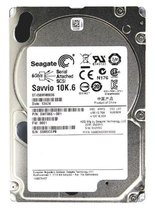 Picture of ST450MM0006 Seagate 450GB 10K RPM SAS 6Gbps 64MB Cache (512n) 2.5-inch Hard Drive. New Factory Sealed 3 Years Seagate Warranty.