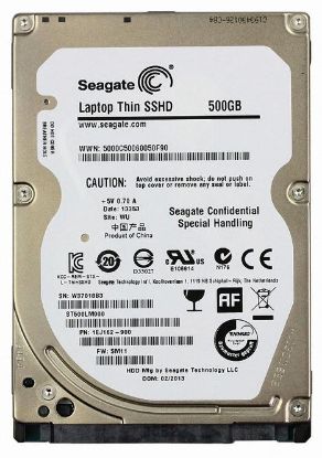 Picture of ST500LM000 Seagate Laptop 500GB 5.4K RPM SATA 6GBPS 64MB Cache 8GB MLC NAND 2.5-inch Internal Hybrid Hard Drive | Refurbished