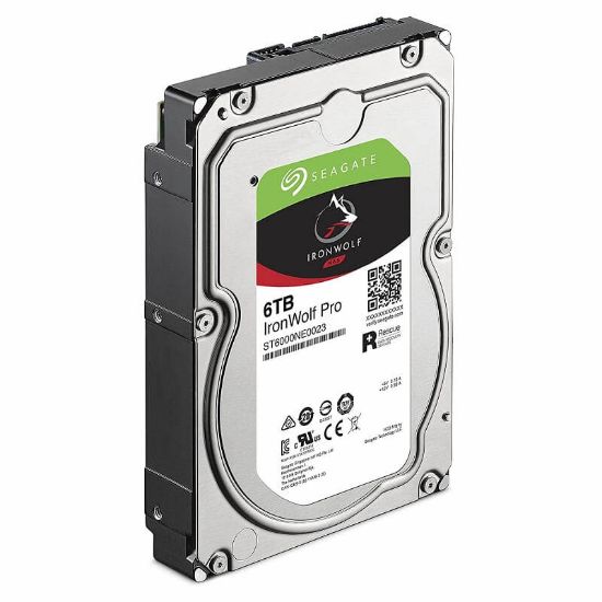 Picture of ST6000NE0023 Seagate Ironwolf PRO 6TB 7.2K RPM 256MB Buffer SATA 6GBPS Internal Hard Drive | New Bulk Pack | Call