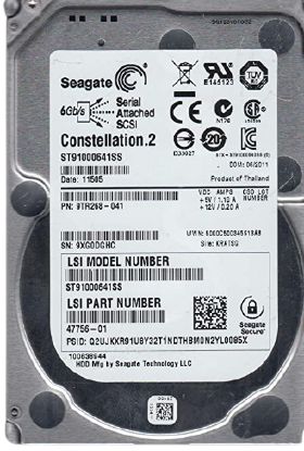 Picture of ST91000641SS Seagate Constellation 1TB 7.2K RPM SAS 6GBPS 64MB Cache (SED / 512n) 2.5-inch Hard Disk Drive. Refurbished.