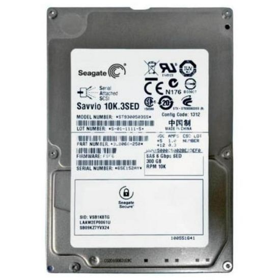 Picture of ST9300503SS Seagate Savvio 300GB 10K RPM SAS 6GBPS 2.5Inches 16MB Cache Hard Disk Drive | Dell OEM | Refurbished