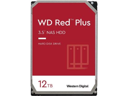 Picture of WD120EFBX Western Digital Wd Red Plus 12TB 5.4K RPM SATA-6GBPS 256MB Buffer 3.5inch Internal Nas HDD. New Bulk Pack.