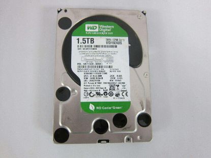 Picture of WD15EARX Western Digital Caviar Green 1.5TB 5.4K RPM Intellipower SATA-6GBPS 64MB Buffer 3.5 Inch Form Factor Low Profile 1.0 Inch Hard Disk Drive. Refurbished.