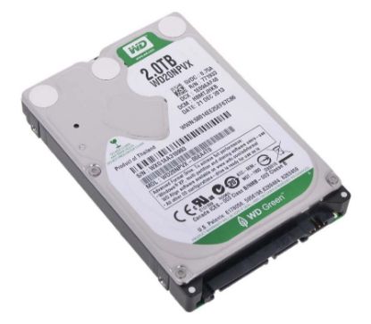 Picture of WD20NPVX Western Digital Green 2TB 5.4K RPM SATA 6GBPS 8MB Cache 2.5 inch Internal Hard Drive. Refurbished.