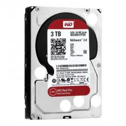 Picture of WD3001FFSX Western Digital Red Pro 3TB 7.2K RPM SATA 6GBPS 64MB Buffer Internal Hard Drive | New Bulk Pack