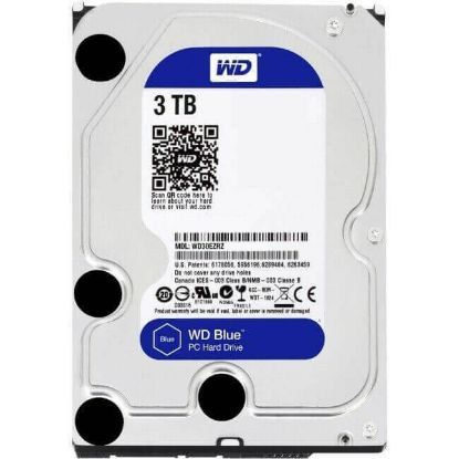 Picture of WD30PURX Western Digital 3TB 7.2K RPM Intellipower SATA 6GBPS 64MB Buffer 3.5Inch Internal Surveillance Hard Disk Drive. New Bulk Pack.